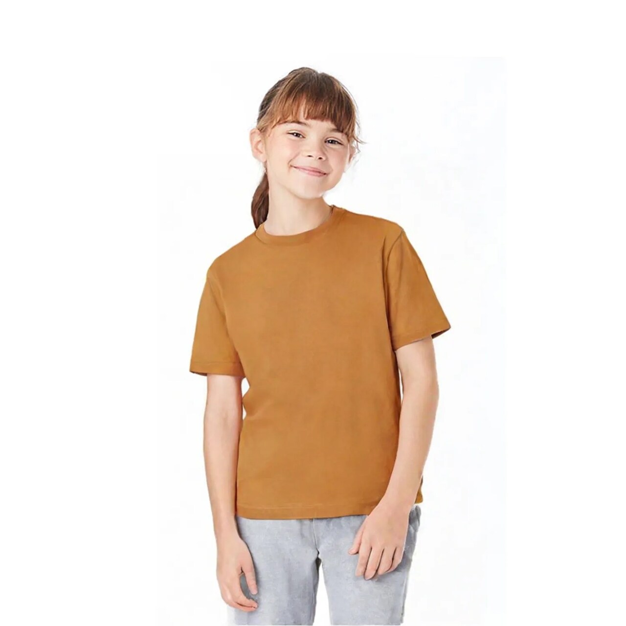 BELLA CANVAS Youth Heavyweight Short Sleeve Crewneck Tee 6 oz Relaxed Fit Cotton Kids T-Shirt